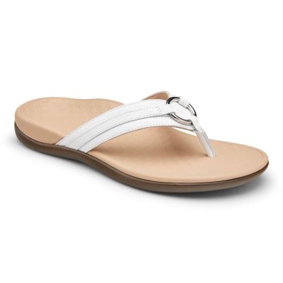 Vionic Tide Aloe Puntera Post Sandal Blancos | V13tgtku