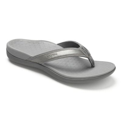 Vionic Tide II Puntera Post Sandal Metal | Vy3Wx1TY