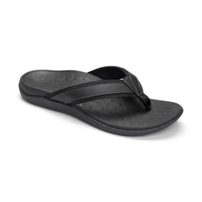 Vionic Tide Puntera Post Sandal Negros | ZZrrfnoh