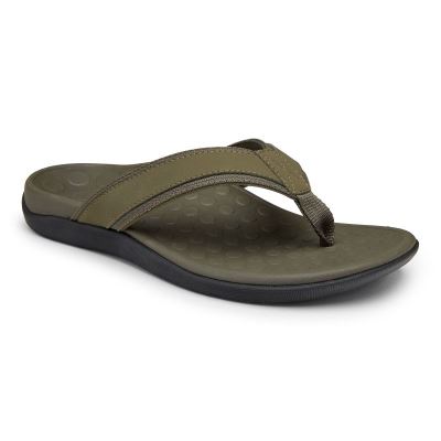 Vionic Tide Puntera Post Sandal Verde Oliva | TVxr1zrk