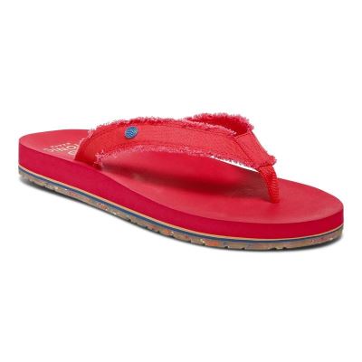Vionic Unwind Puntera Post Sandal Rojos | HSLopcCd