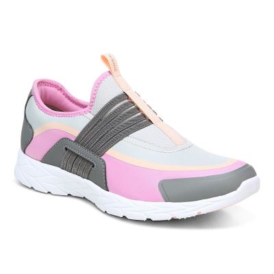 Vionic Vayda Slip On Sneaker Grises Rosas | p7amugZ9
