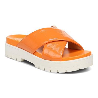 Vionic Vesta Flatform Lug Sandal Dorados | 1fxVwbnm