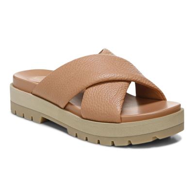 Vionic Vesta Flatform Lug Sandal Marrom | 1IdjIE74