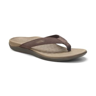 Vionic Wave Puntera Post Sandal Chocolate | bvXGCq40
