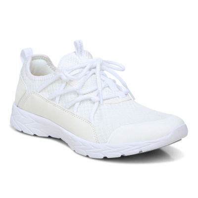 Vionic Zeliya Encaje Up Sneaker Blancos | XUcvtaYA